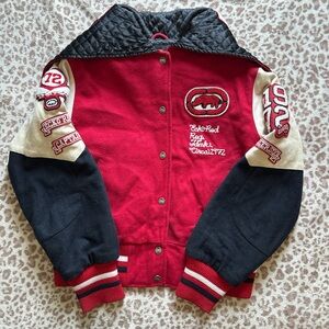 Ecko Unlimited Red and Black Kids Varsity Jacket